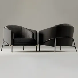Armchair Minotti Fil noir